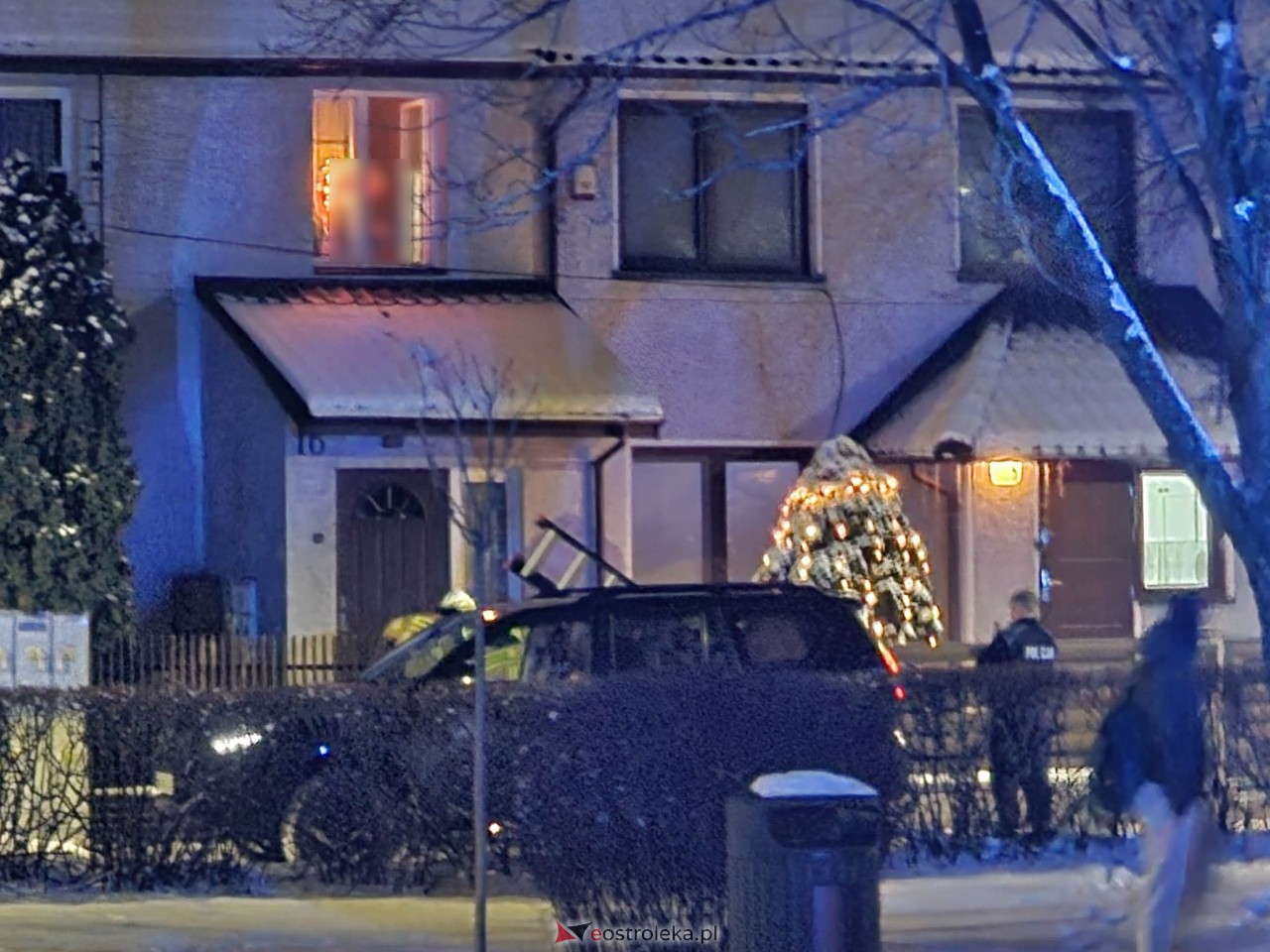 Akcja ratunkowa na Sobieskiego w Ostrołęce [13.01.2025] - zdjęcie #4 - eOstroleka.pl