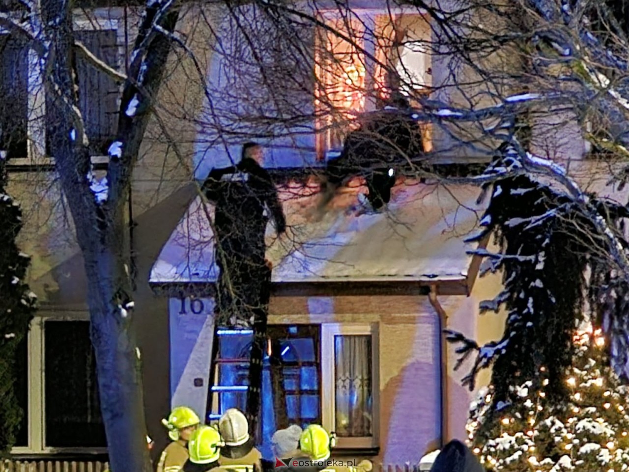 Akcja ratunkowa na Sobieskiego w Ostrołęce [13.01.2025] - zdjęcie #2 - eOstroleka.pl