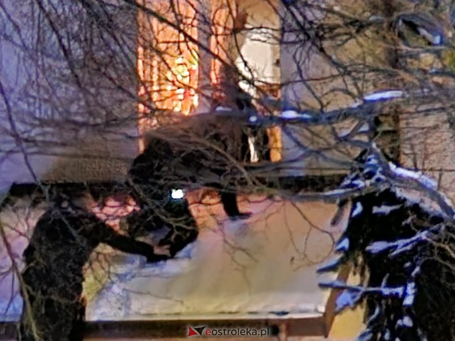 Akcja ratunkowa na Sobieskiego w Ostrołęce [13.01.2025] - zdjęcie #1 - eOstroleka.pl