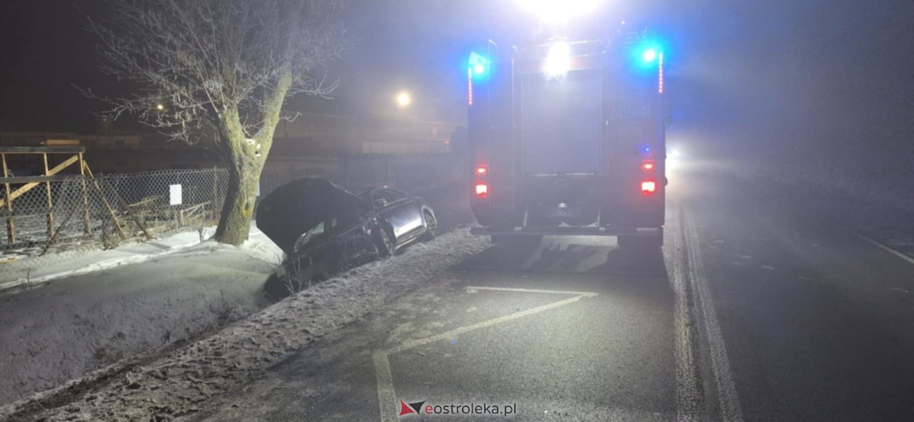 Wypadek w Dylewie [13.01.2026] - zdjęcie #6 - eOstroleka.pl