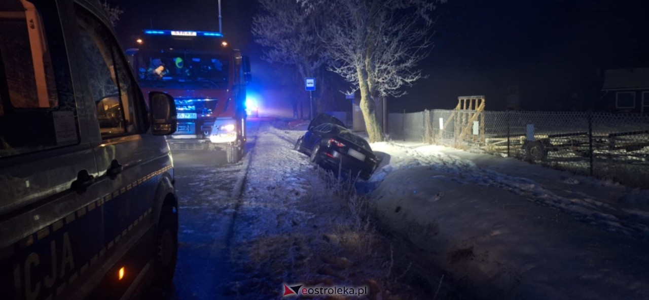 Wypadek w Dylewie [13.01.2026] - zdjęcie #5 - eOstroleka.pl