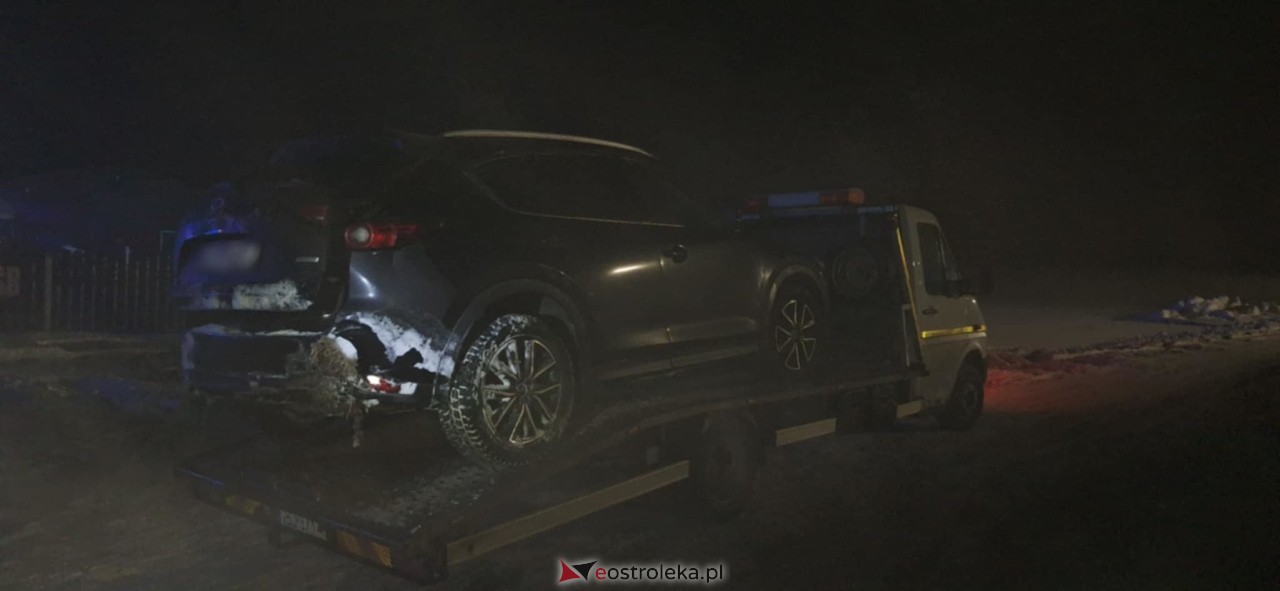 Wypadek w Dylewie [13.01.2026] - zdjęcie #4 - eOstroleka.pl