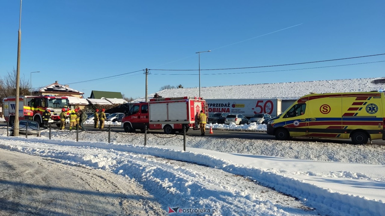 Wypadek w Kadzidle [17.01.2026] - zdjęcie #2 - eOstroleka.pl