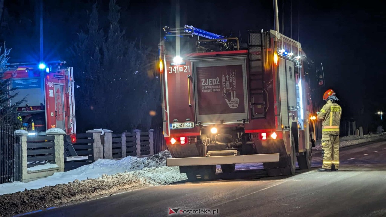 Pożar sadzy w Obierwi [24.01.2026] - zdjęcie #5 - eOstroleka.pl