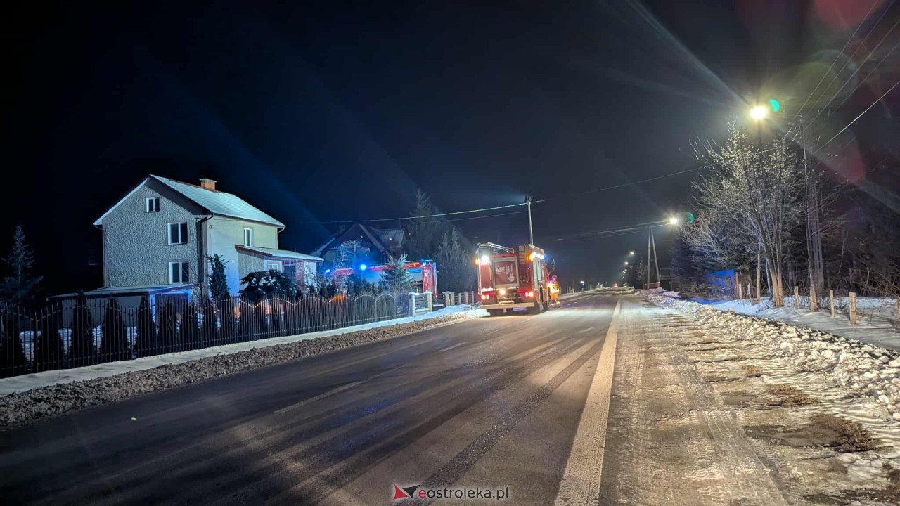 Pożar sadzy w Obierwi [24.01.2026] - zdjęcie #4 - eOstroleka.pl