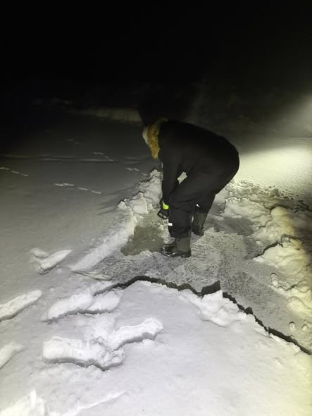 Zimowa akcja PZW Narew na zbiorniku w Wykrocie [27.01.2026] - zdjęcie #4 - eOstroleka.pl