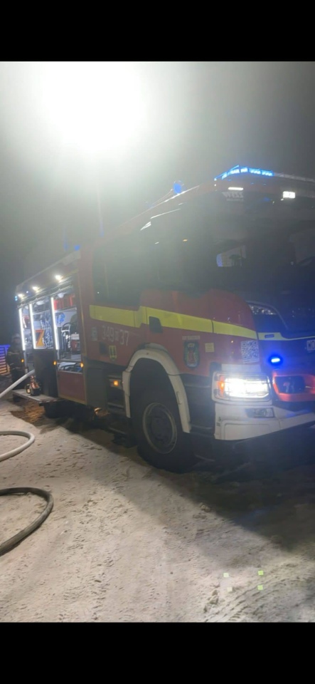 Pożar ciężarówki w Kadzidle [30.01.2026] - zdjęcie #3 - eOstroleka.pl