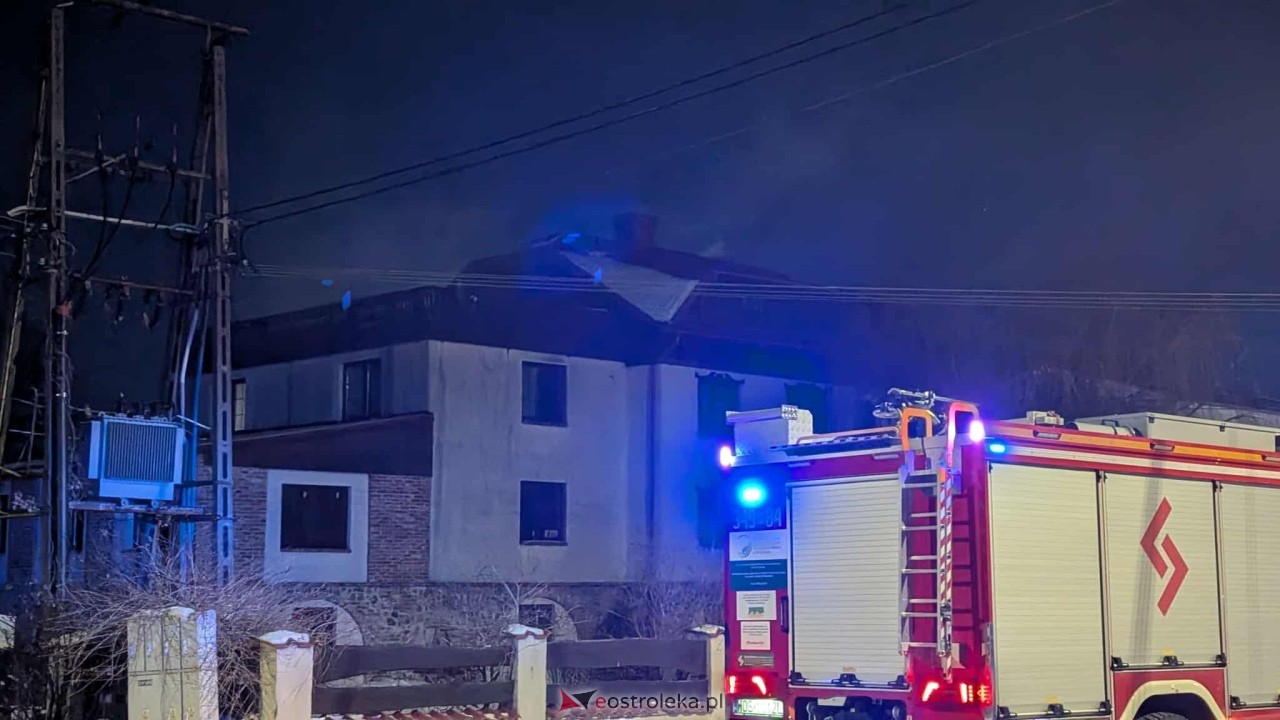 Pożar w Rzekuniu [31.01.2026] - zdjęcie #8 - eOstroleka.pl