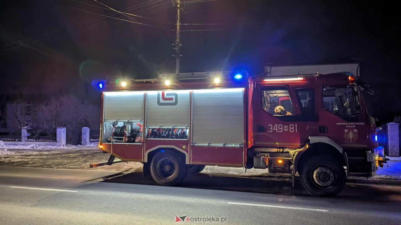 Pożar w Rzekuniu [31.01.2026] - zdjęcie #6 - eOstroleka.pl