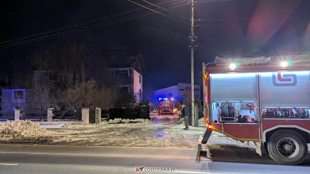 Pożar w Rzekuniu [31.01.2026] - zdjęcie #2 - eOstroleka.pl