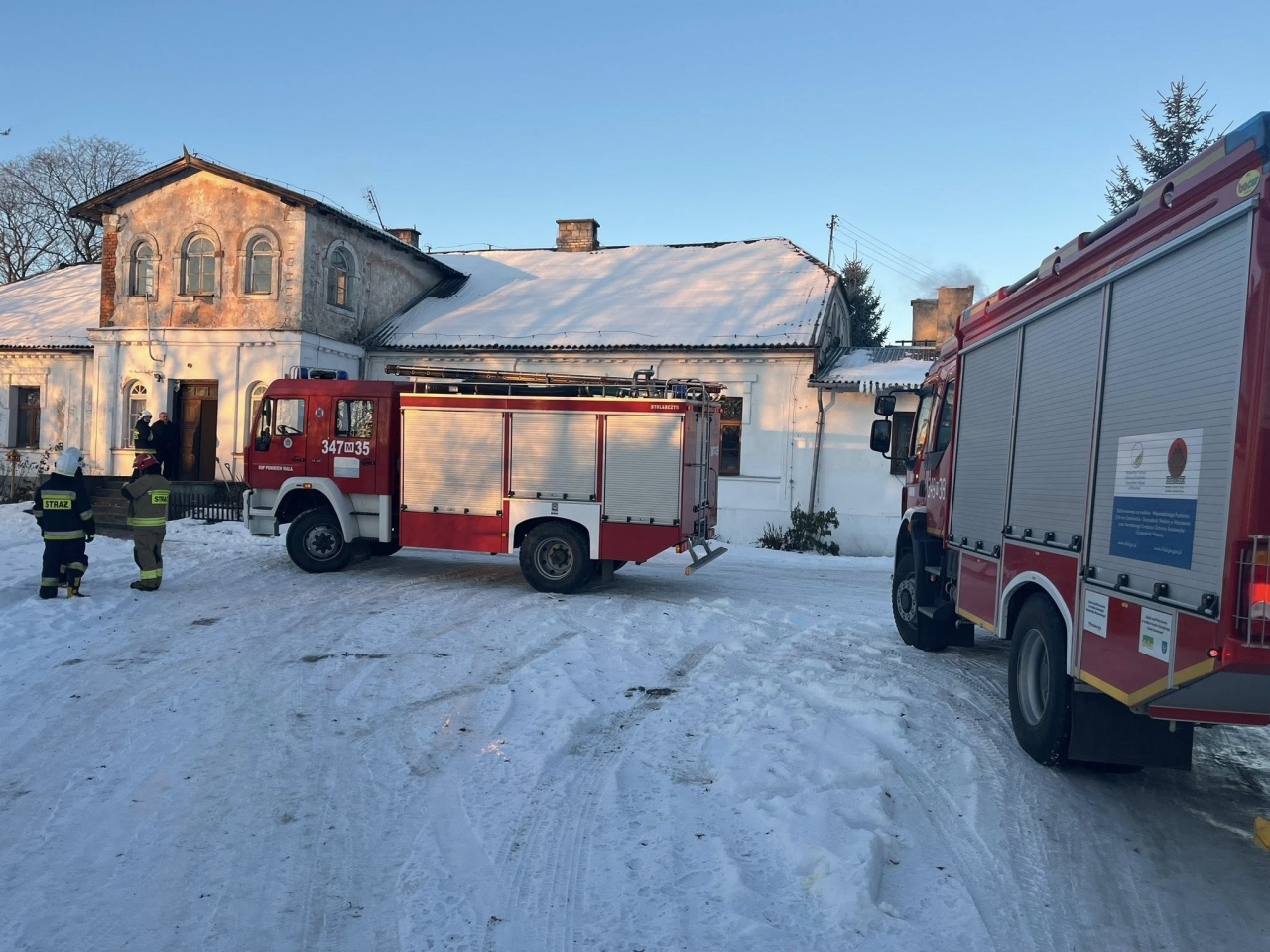 Pożar sadzy w Ponikwi Małej [01.02.2026] - zdjęcie #4 - eOstroleka.pl