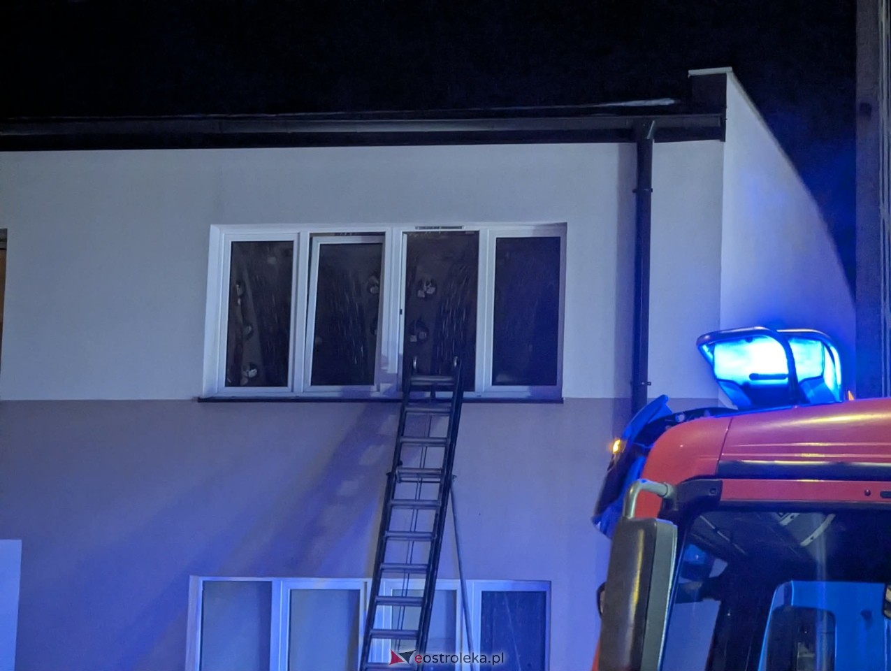 Pożar przy Sienkiewicza w Ostrołęce [2.02.2026] - zdjęcie #11 - eOstroleka.pl
