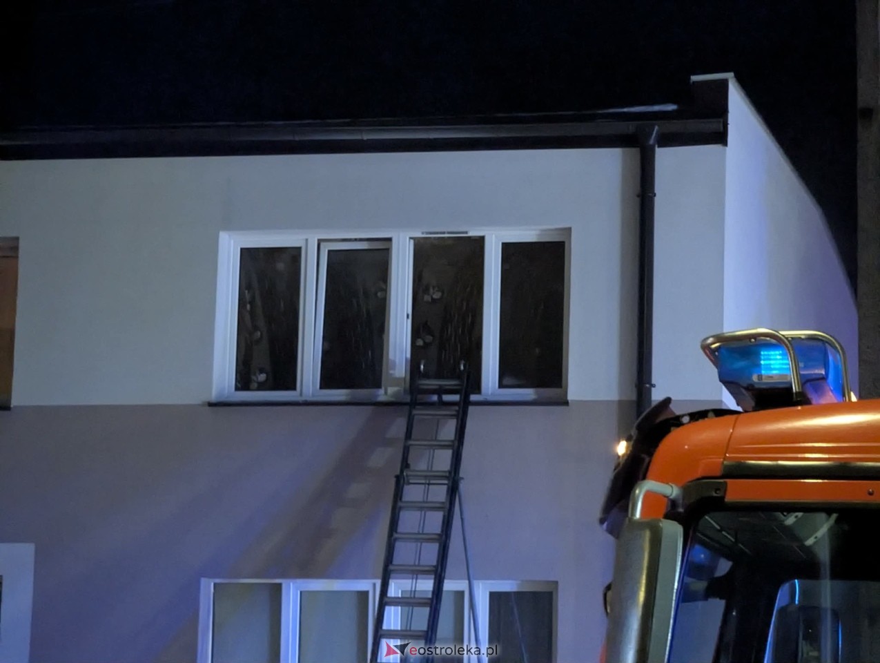 Pożar przy Sienkiewicza w Ostrołęce [2.02.2026] - zdjęcie #2 - eOstroleka.pl