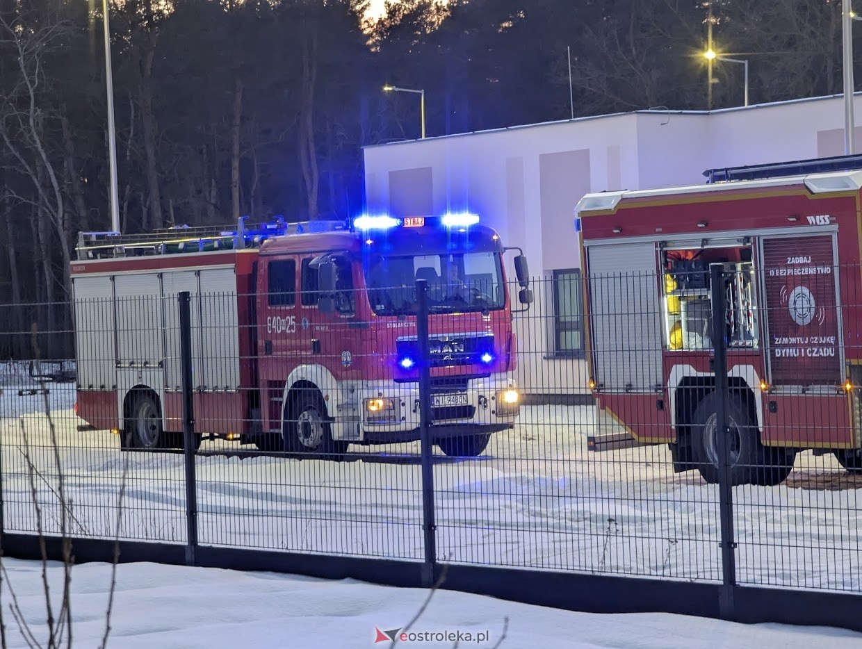 Pożar na budowie ZPO w Ostrołęce [02.02.2026] - zdjęcie #6 - eOstroleka.pl