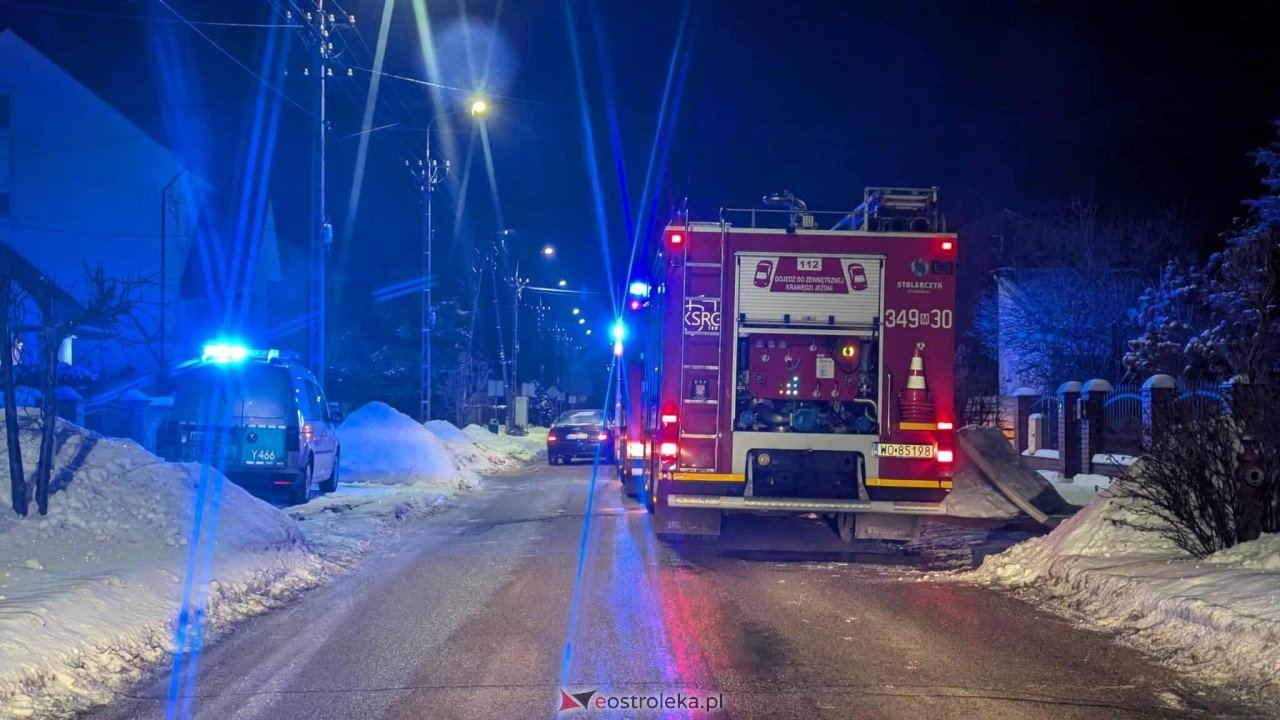 Pożar na Ogródkowej [09.02.2026] - zdjęcie #4 - eOstroleka.pl
