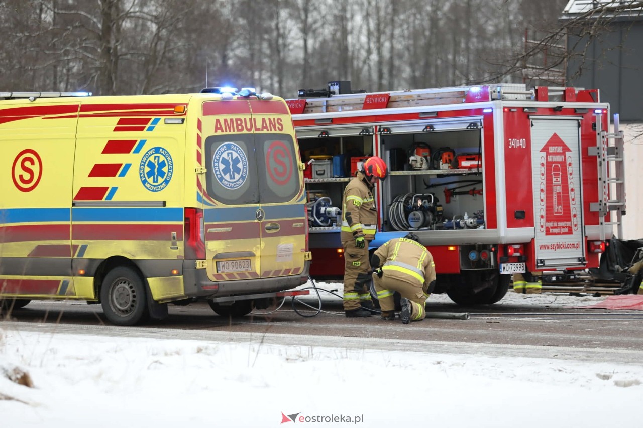 Wypadek w Białobieli [14.02.2026] - zdjęcie #22 - eOstroleka.pl