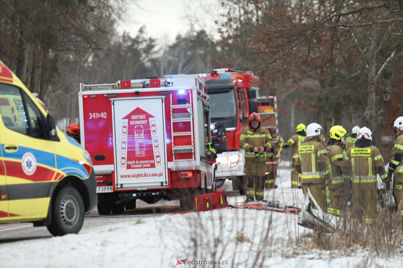 Wypadek w Białobieli [14.02.2026] - zdjęcie #20 - eOstroleka.pl