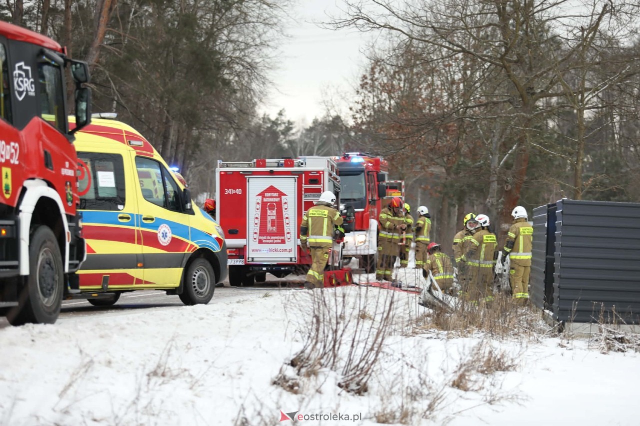 Wypadek w Białobieli [14.02.2026] - zdjęcie #8 - eOstroleka.pl