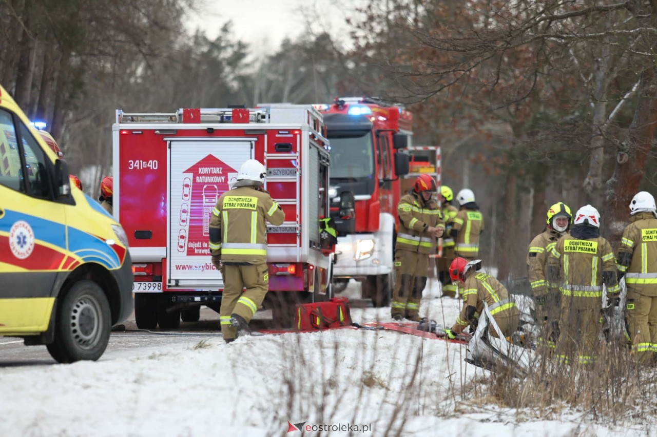 Wypadek w Białobieli [14.02.2026] - zdjęcie #3 - eOstroleka.pl