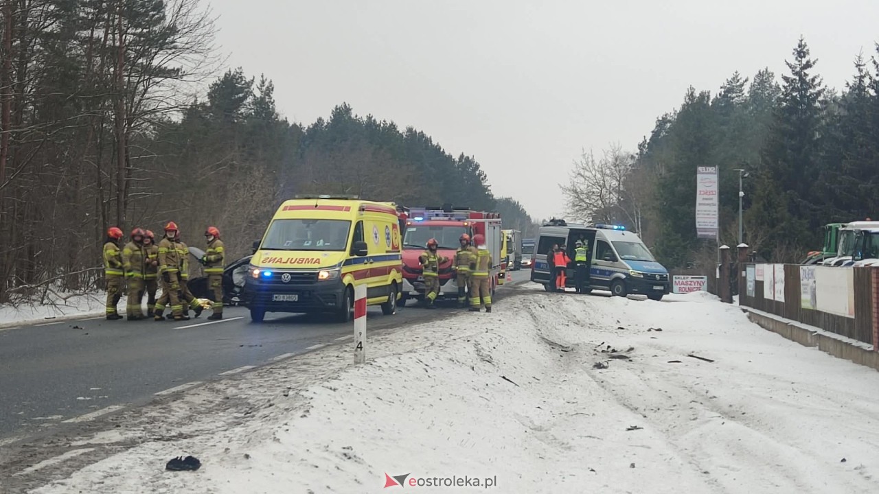 Wypadek w Laskowcu [18.02.2026] - zdjęcie #8 - eOstroleka.pl
