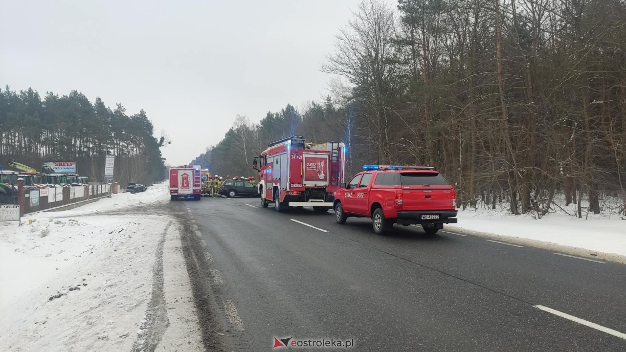Wypadek w Laskowcu [18.02.2026] - zdjęcie #4 - eOstroleka.pl