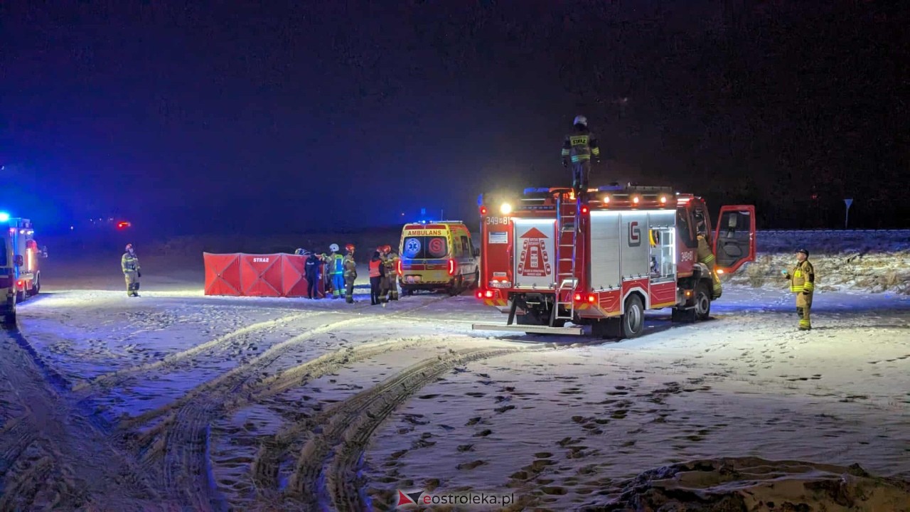 Wypadek na przejeździe kolejowym w Susku Nowym [21.02.2026] - zdjęcie #19 - eOstroleka.pl