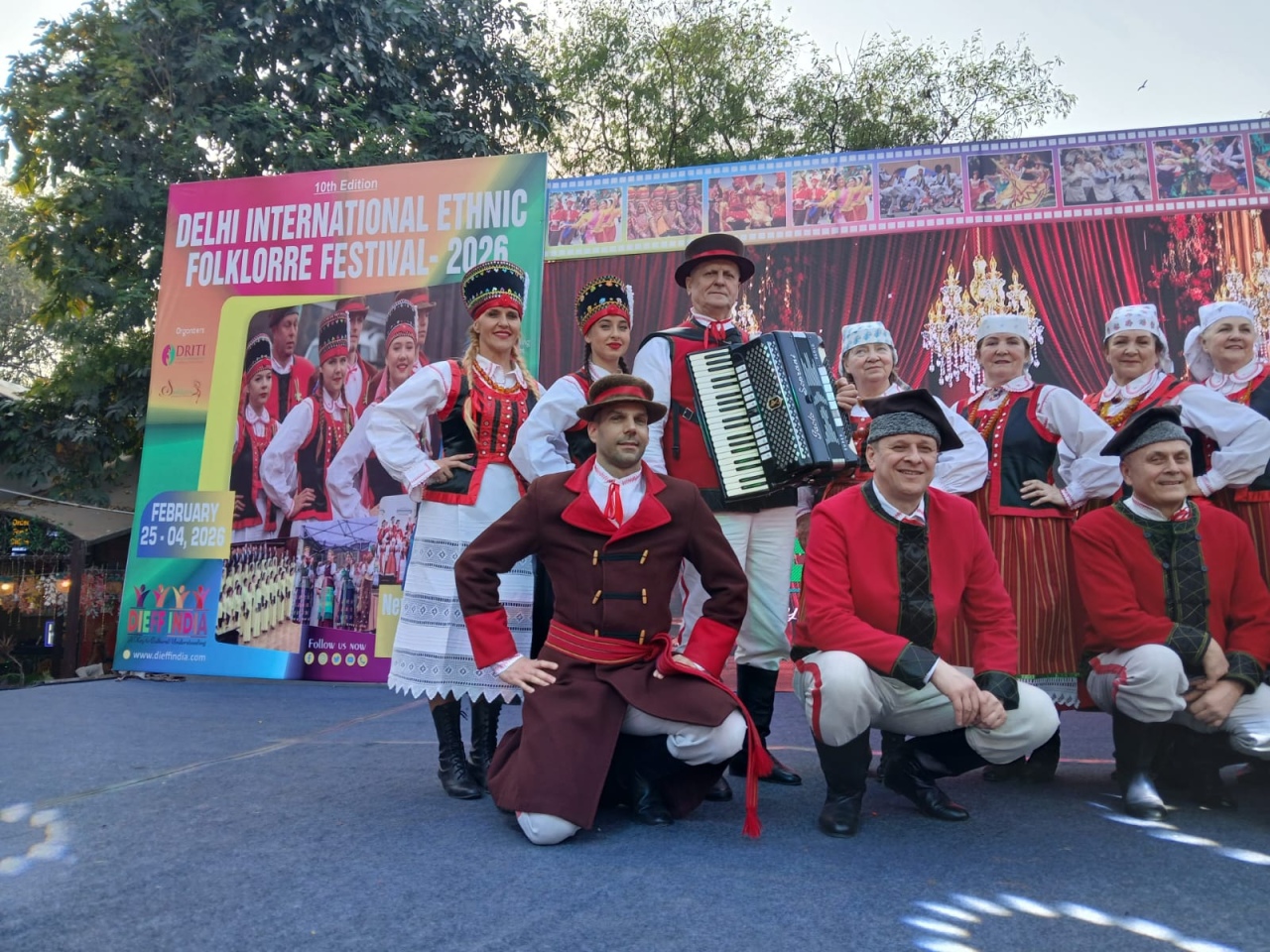 Zespół Folklorystyczny „Kurpianka” z Kadzidła na 11. Delhi International Ethnic Folklore Festival w Indiach  - zdjęcie #4 - eOstroleka.pl
