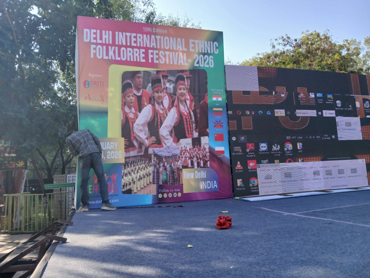 Zespół Folklorystyczny „Kurpianka” z Kadzidła na 11. Delhi International Ethnic Folklore Festival w Indiach  - zdjęcie #3 - eOstroleka.pl