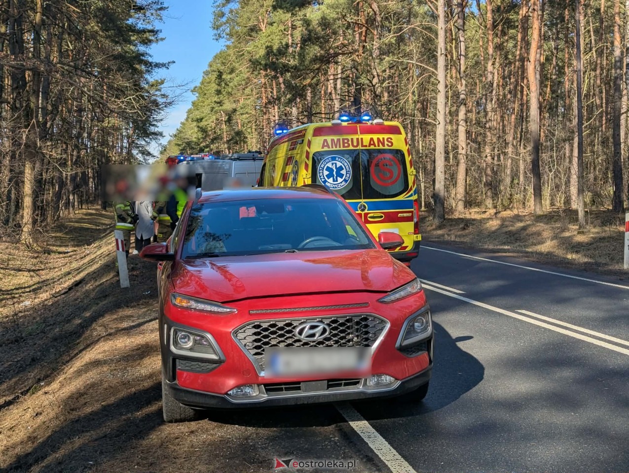 Wypadek w Łodziskach [01.03.2026] - zdjęcie #11 - eOstroleka.pl