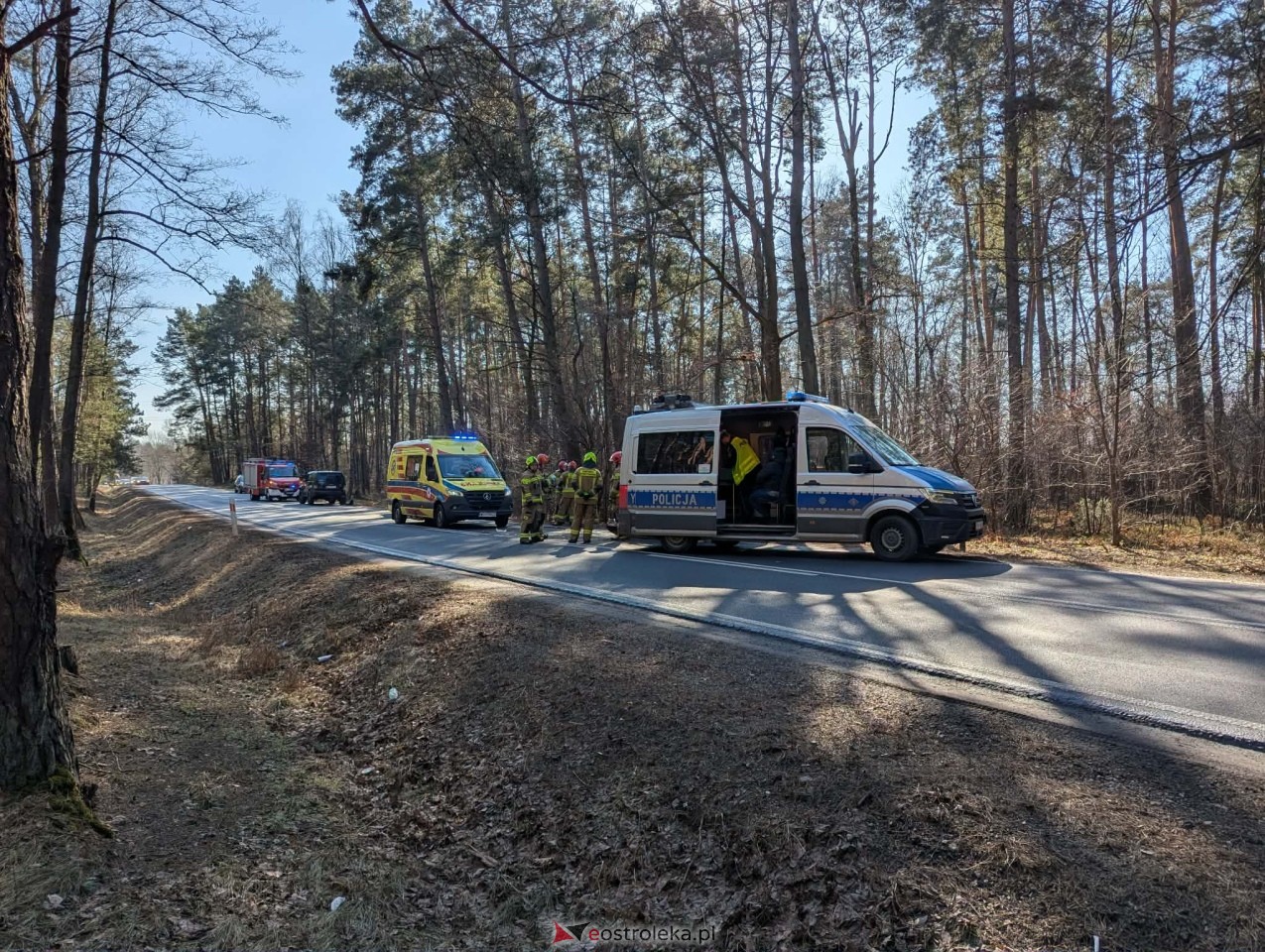 Wypadek w Łodziskach [01.03.2026] - zdjęcie #10 - eOstroleka.pl