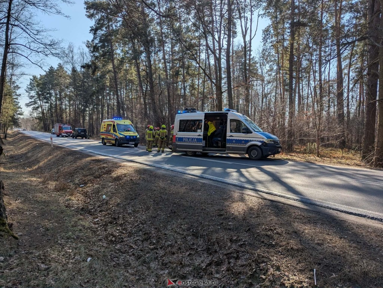 Wypadek w Łodziskach [01.03.2026] - zdjęcie #9 - eOstroleka.pl