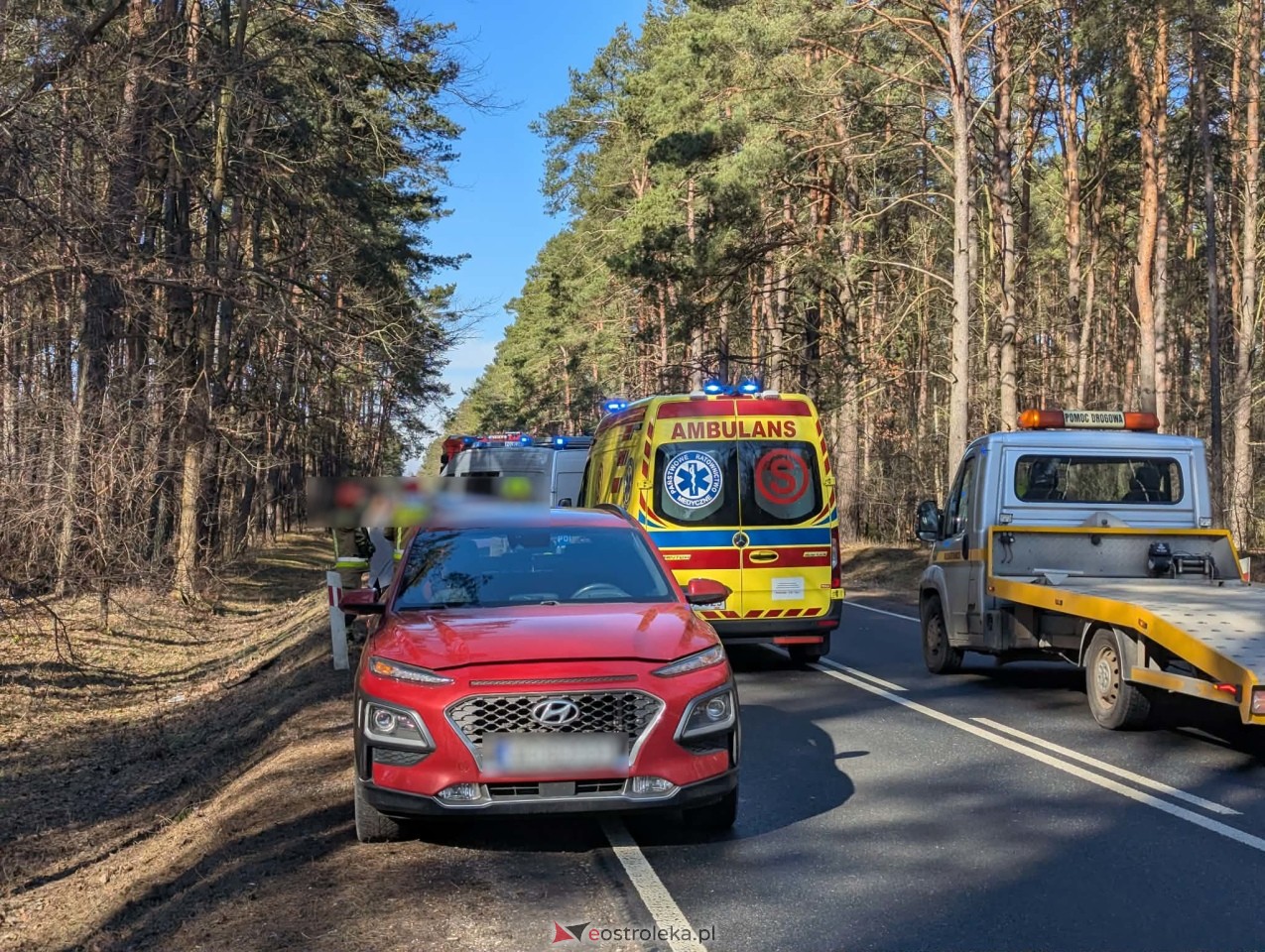 Wypadek w Łodziskach [01.03.2026] - zdjęcie #8 - eOstroleka.pl