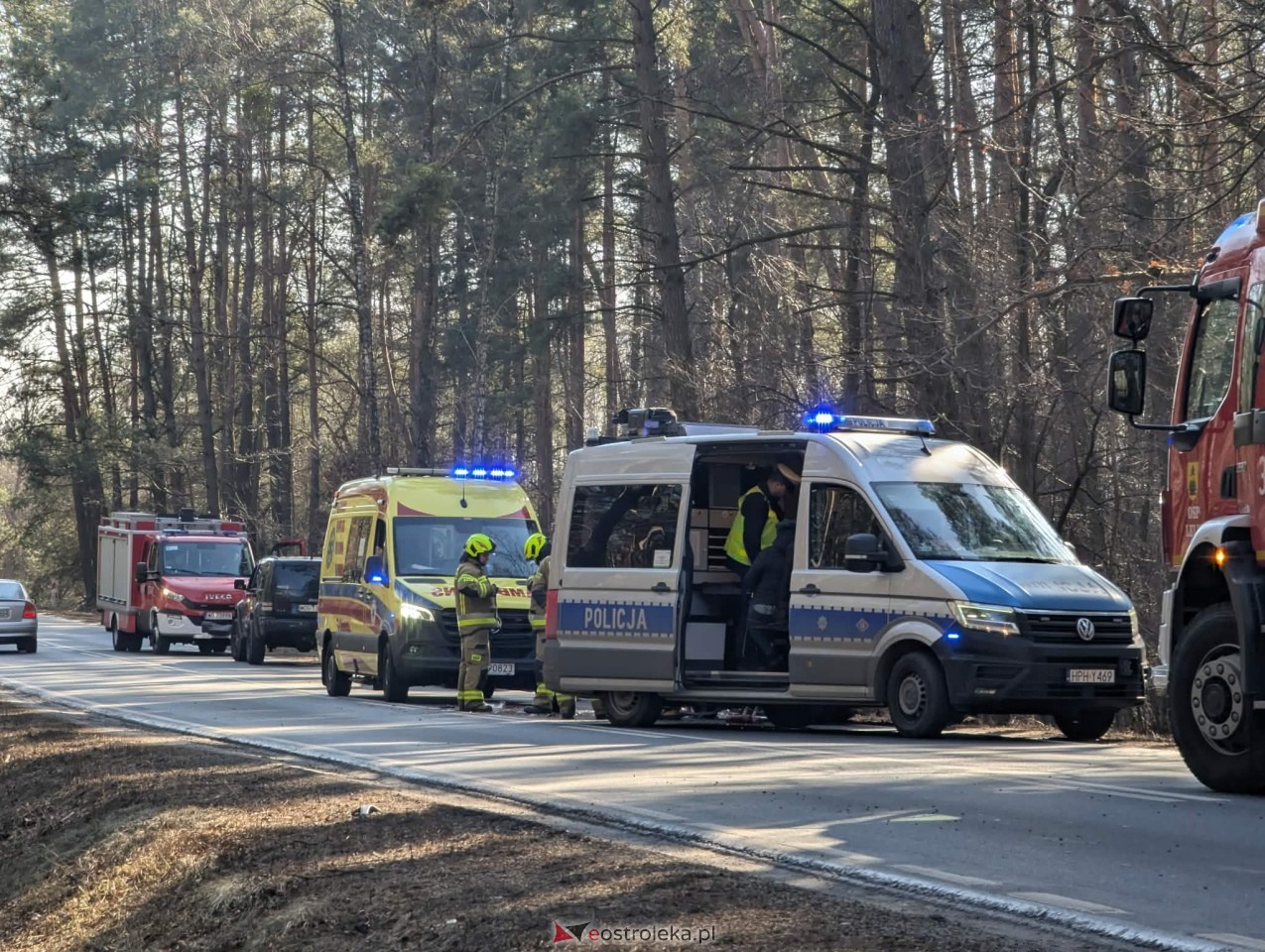 Wypadek w Łodziskach [01.03.2026] - zdjęcie #7 - eOstroleka.pl