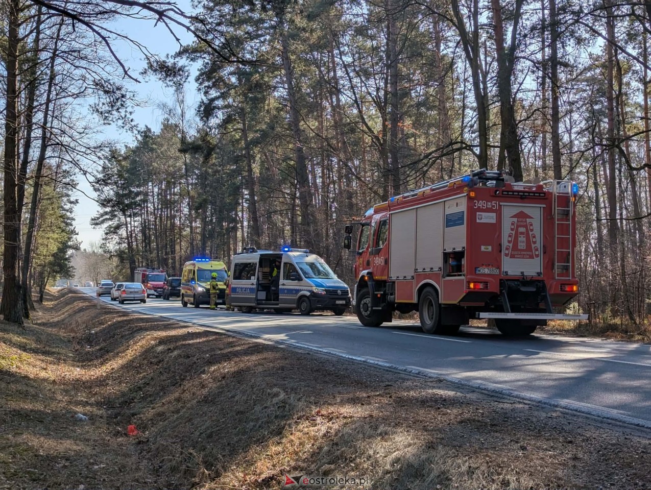 Wypadek w Łodziskach [01.03.2026] - zdjęcie #4 - eOstroleka.pl