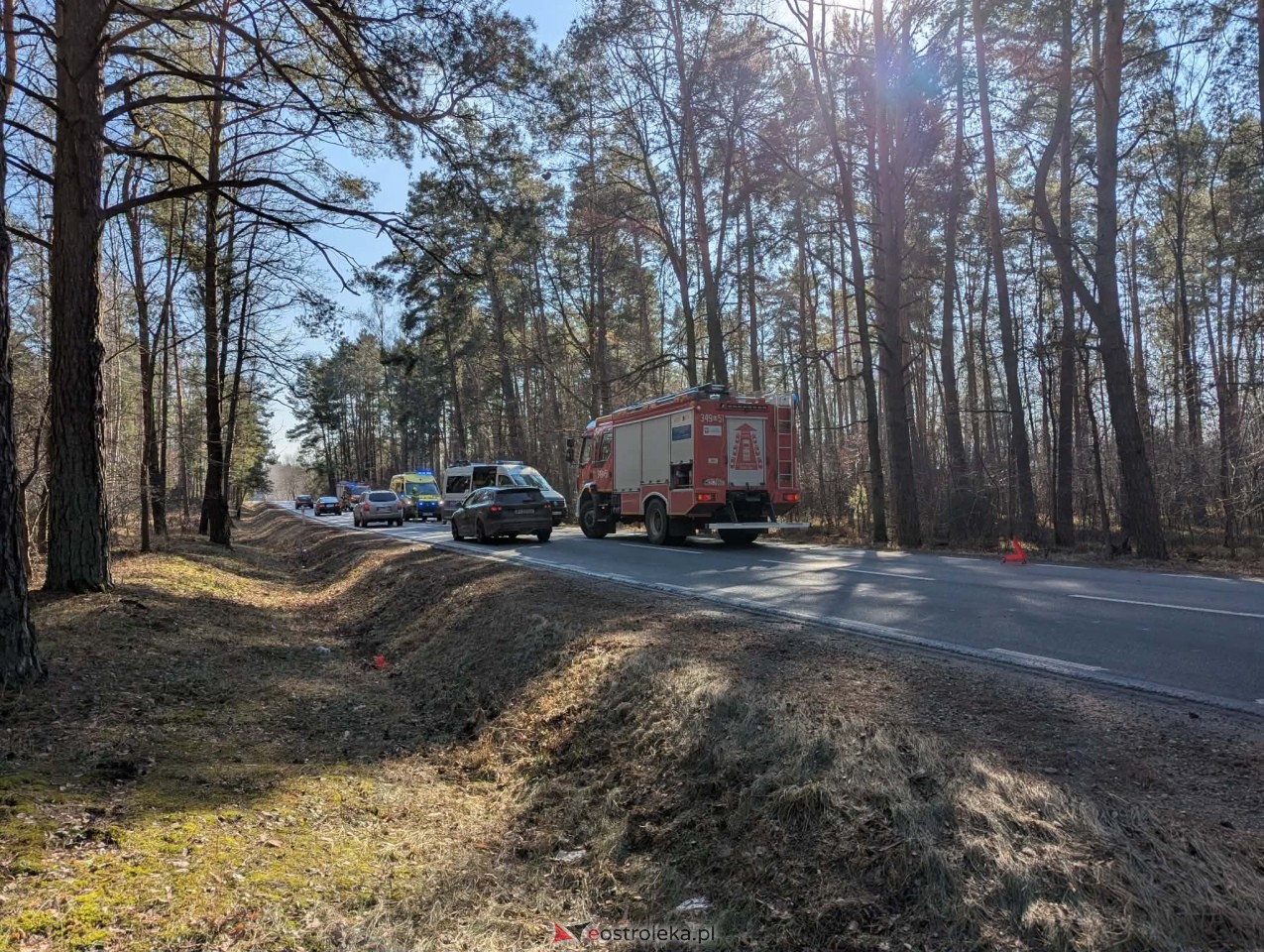 Wypadek w Łodziskach [01.03.2026] - zdjęcie #3 - eOstroleka.pl