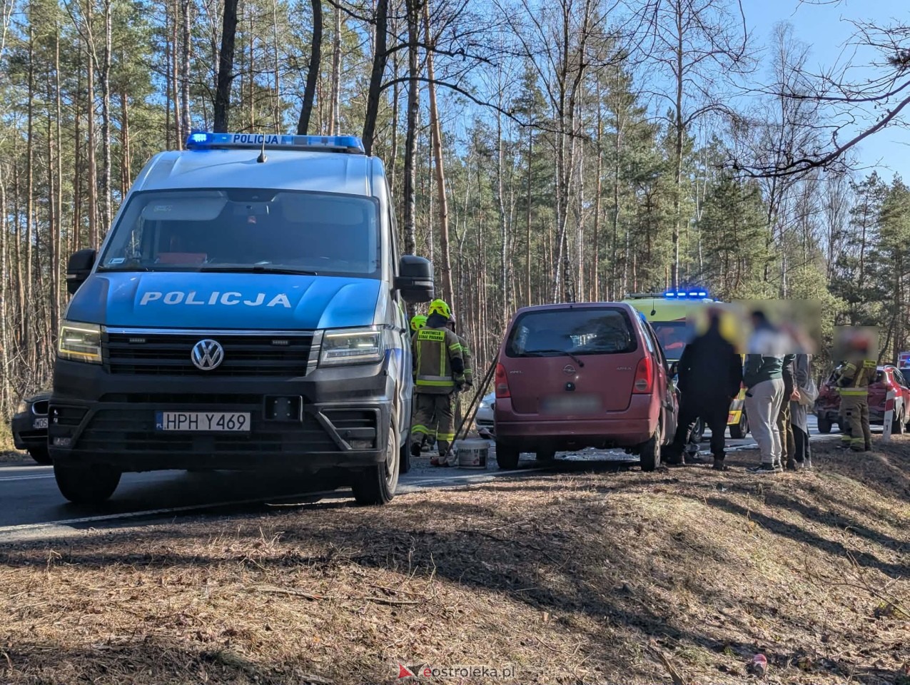 Wypadek w Łodziskach [01.03.2026] - zdjęcie #2 - eOstroleka.pl