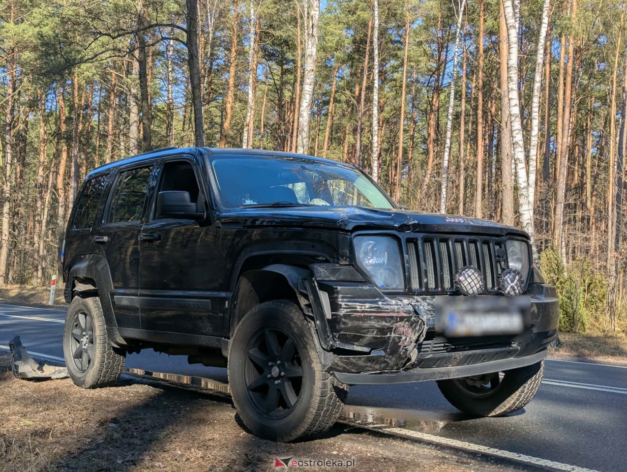 Wypadek w Łodziskach [01.03.2026] - zdjęcie #1 - eOstroleka.pl