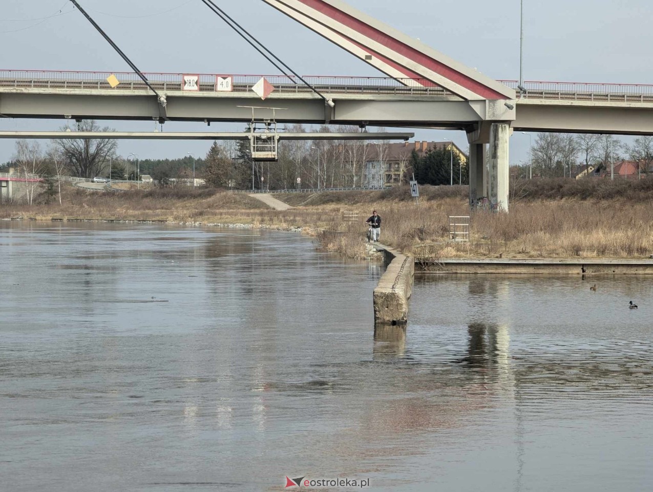 Stan wody w Ostrołęce [2.03.2026] - zdjęcie #4 - eOstroleka.pl