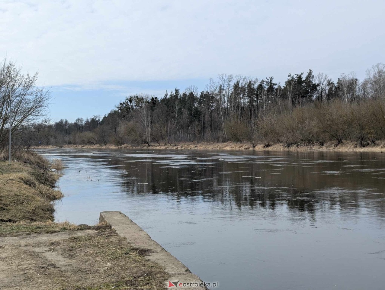 Stan wody w Ostrołęce [2.03.2026] - zdjęcie #8 - eOstroleka.pl