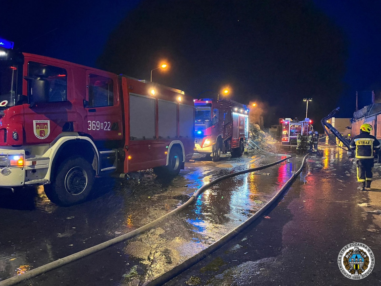 Pożar składowiska odpadów w Czartorii [07.03.2026] - zdjęcie #6 - eOstroleka.pl