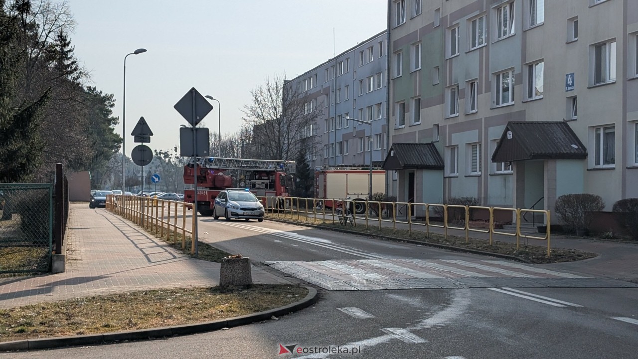 Akcja strażacka na Jaracza w ostrołęce [12.03.2026] - zdjęcie #2 - eOstroleka.pl