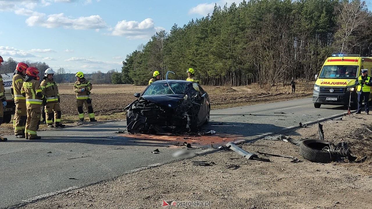 Wypadek w Antoniach na DK-53 [17.03.2026] - zdjęcie #10 - eOstroleka.pl