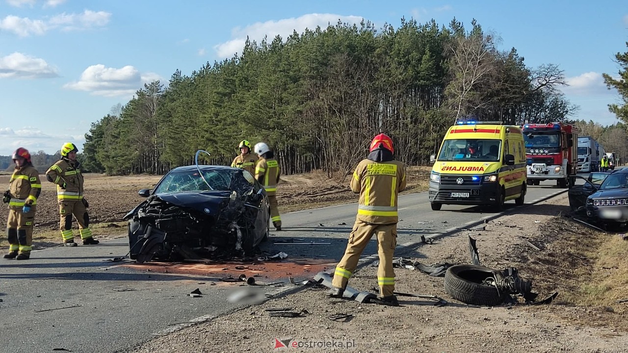 Wypadek w Antoniach na DK-53 [17.03.2026] - zdjęcie #8 - eOstroleka.pl