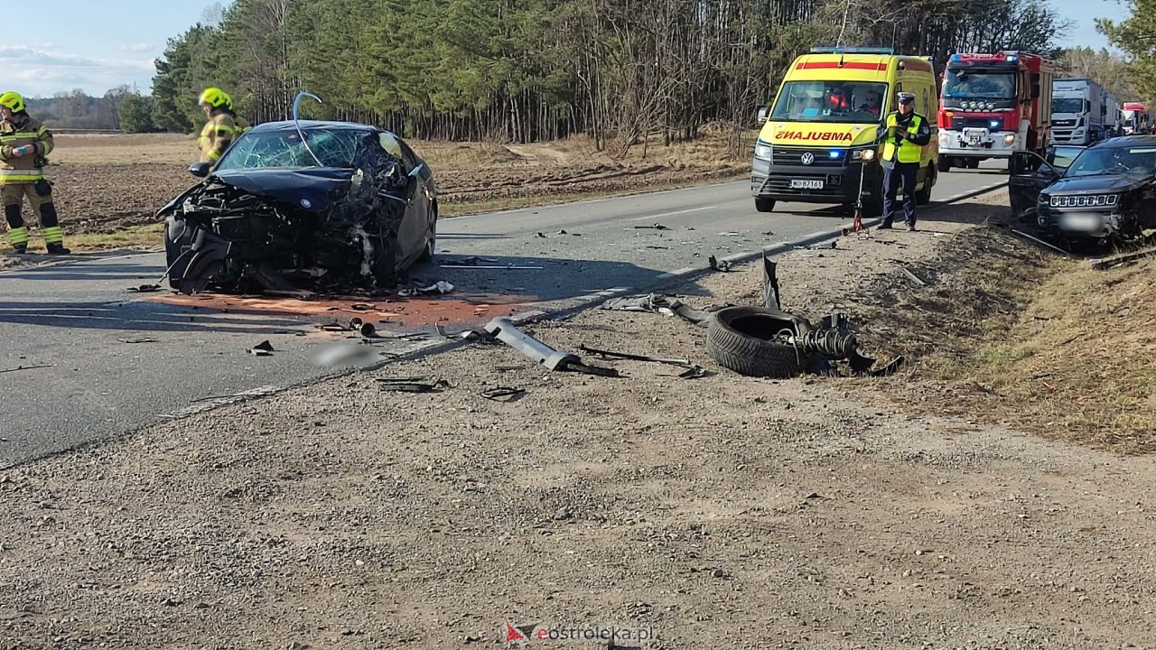Wypadek w Antoniach na DK-53 [17.03.2026] - zdjęcie #3 - eOstroleka.pl