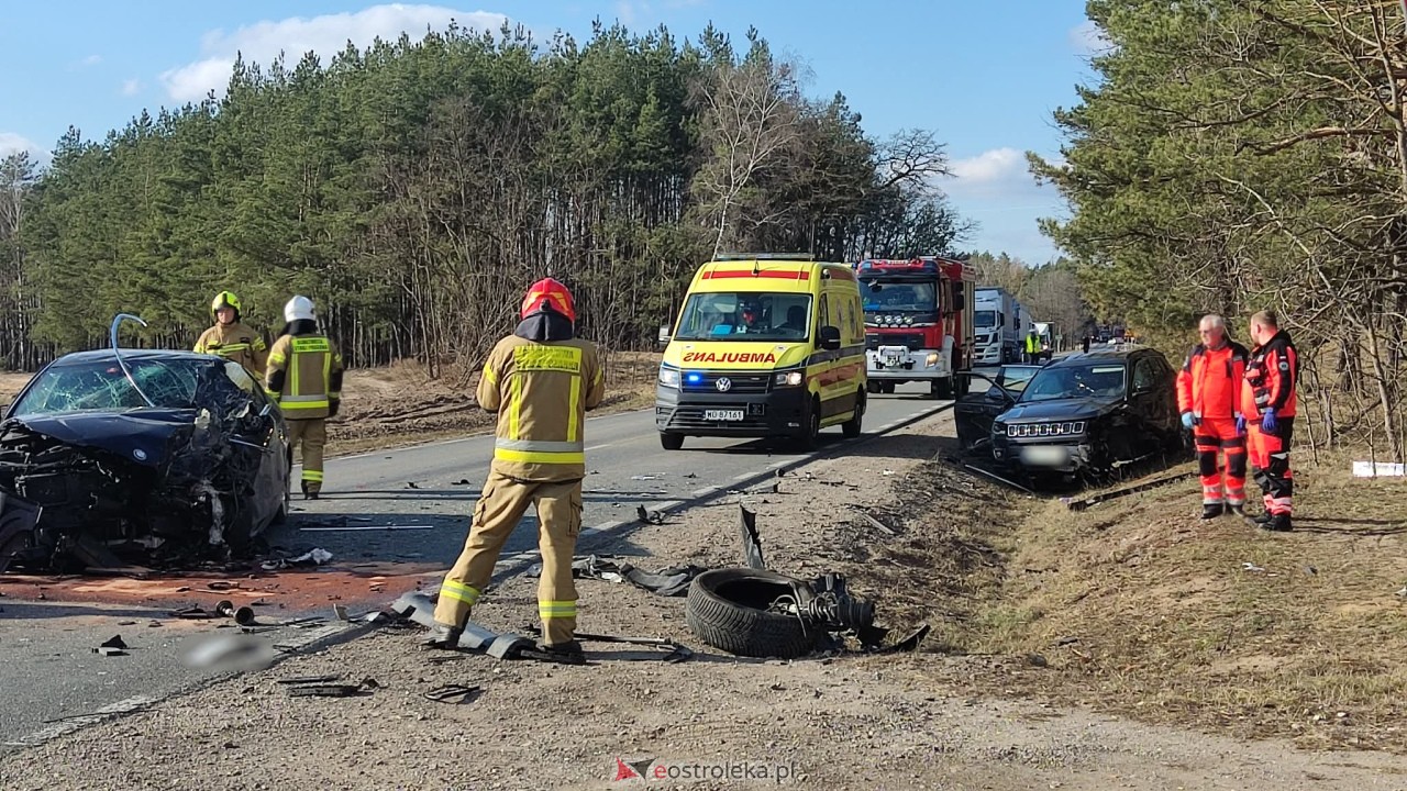 Wypadek w Antoniach na DK-53 [17.03.2026] - zdjęcie #2 - eOstroleka.pl