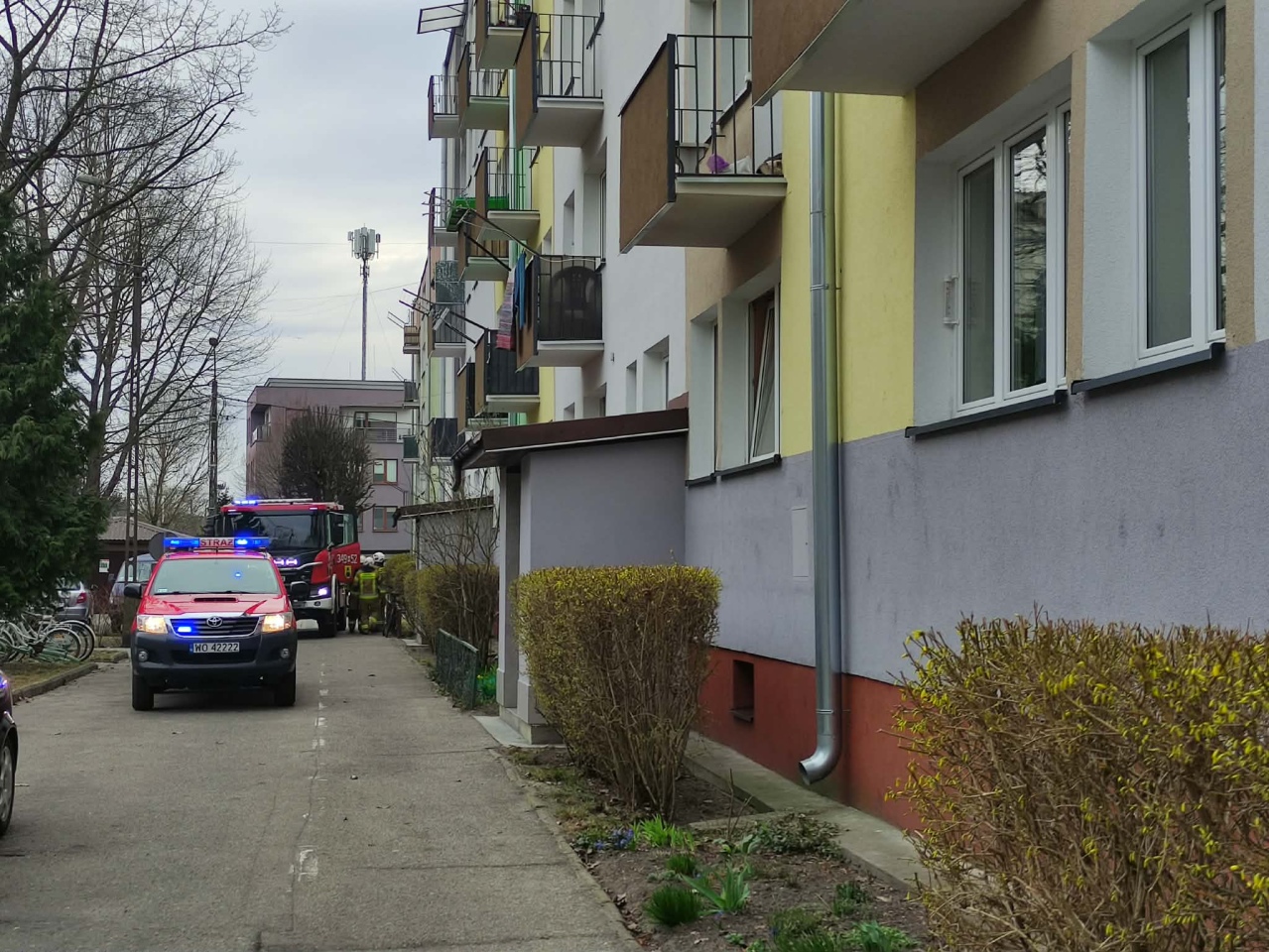 Interwencja strażaków przy ul. Sygietyńskiego [25.03.2026] - zdjęcie #8 - eOstroleka.pl