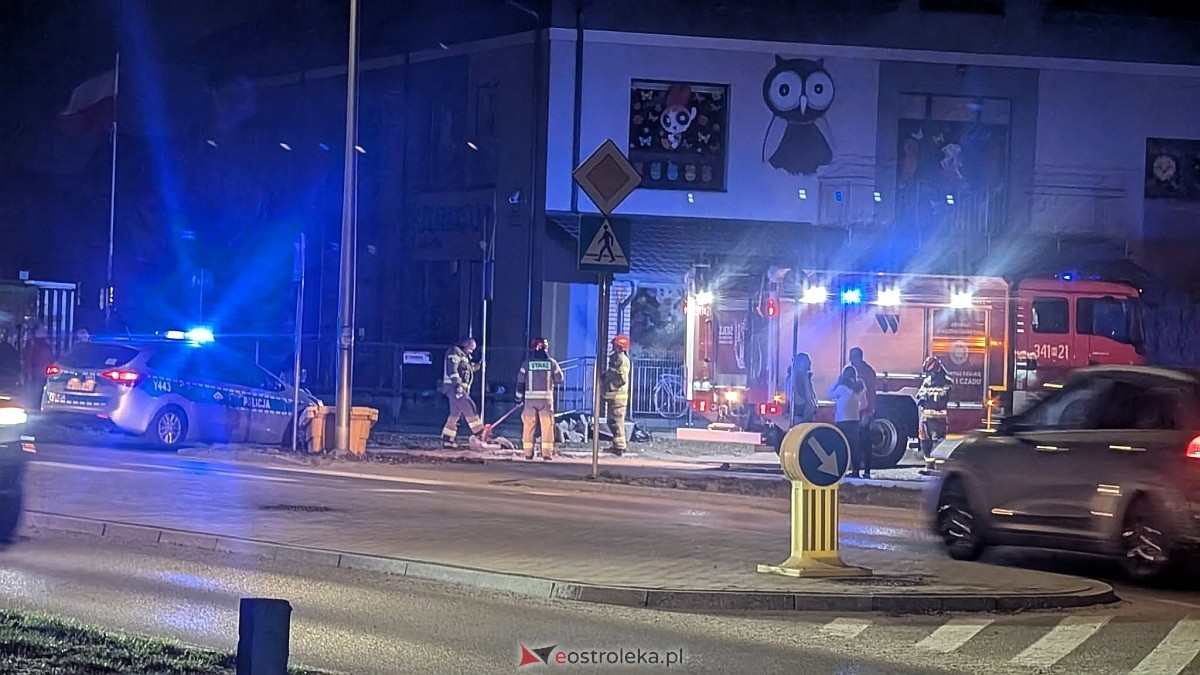 Wypadek przy ul. Dobrzańskiego w Ostrołęce [25.03.2026] - zdjęcie #5 - eOstroleka.pl