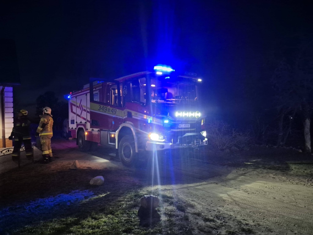 Pożar w Czarni [12.04.2026] - zdjęcie #1 - eOstroleka.pl