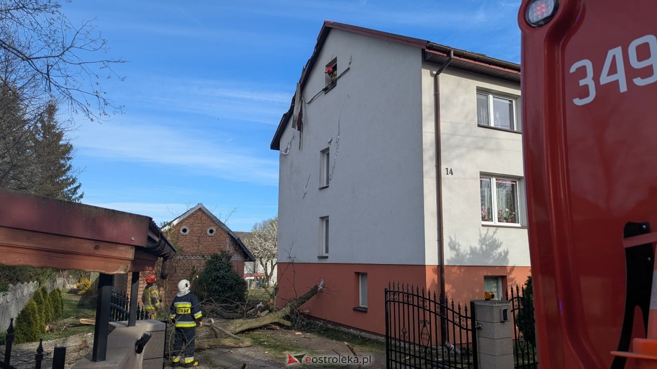 Drzewo runęło na dom w Grabowie [23.04.2026] - zdjęcie #15 - eOstroleka.pl