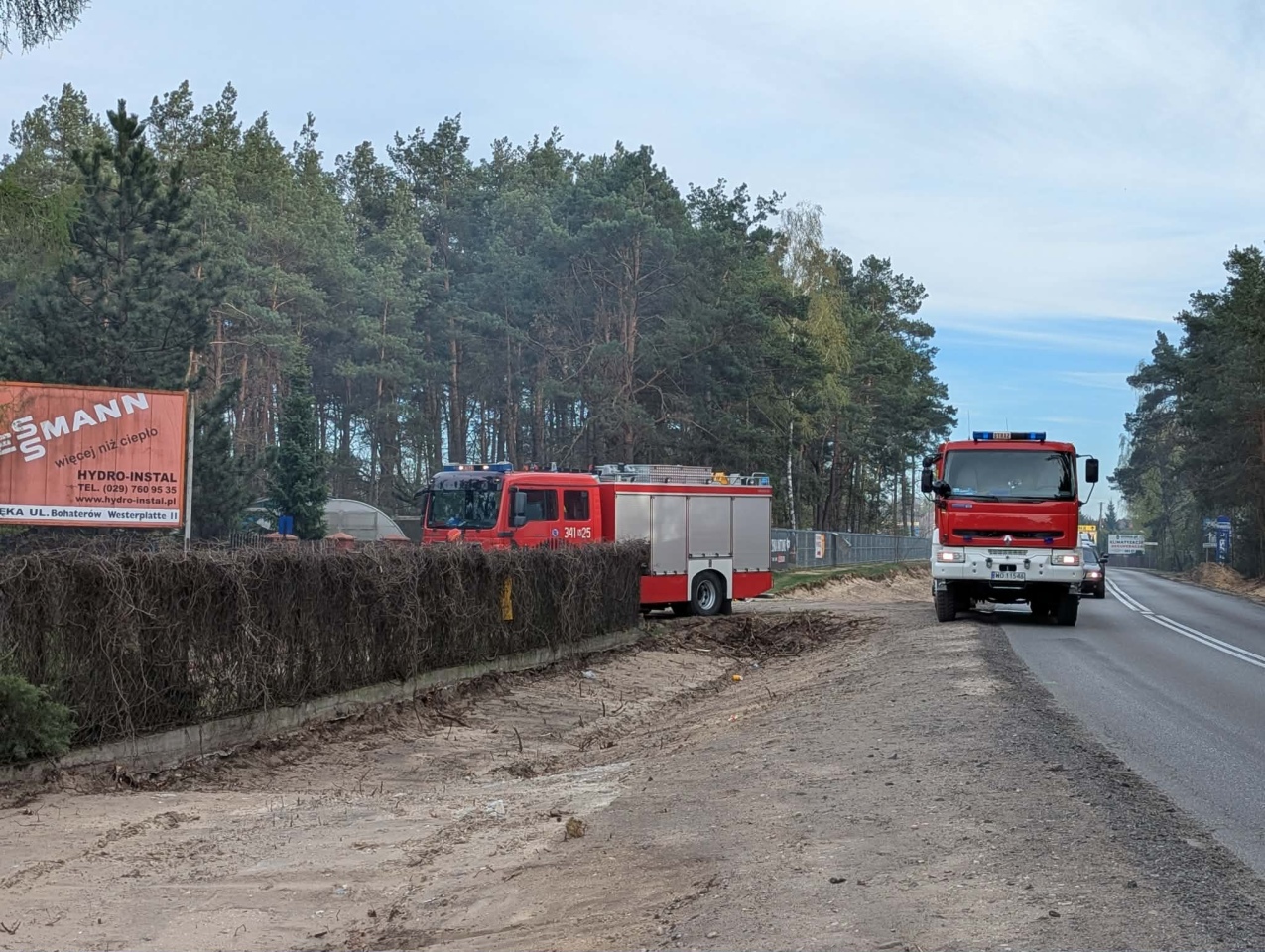 Pożar na Stacha Konwy w Ostrołęce [23.04.2025] - zdjęcie #2 - eOstroleka.pl